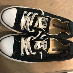 Women’s black Converse Slip on Sneakers